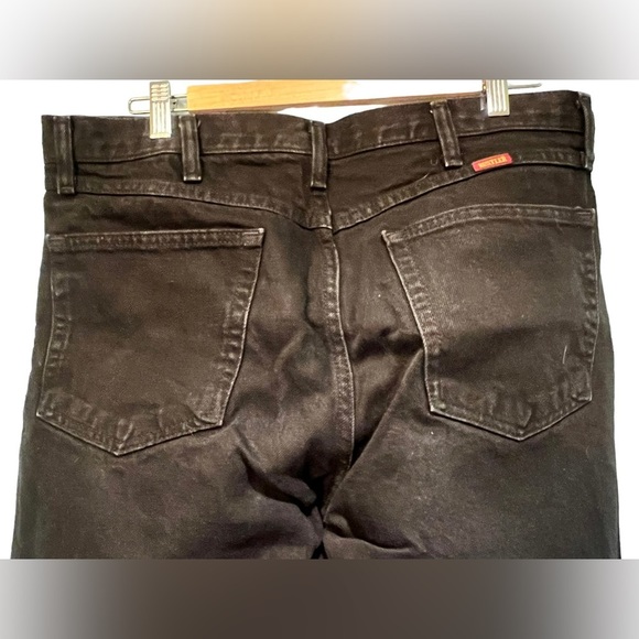 RUSTLER Jeans Black Relaxed Fit Size 34 x 30 - Picture 4 of 7
